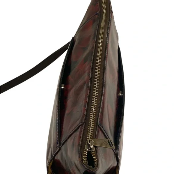 Patricia Nash Aveley Rustic Mums Leather Crossbody w/Dust Bag - EC - Picture 9 of 13